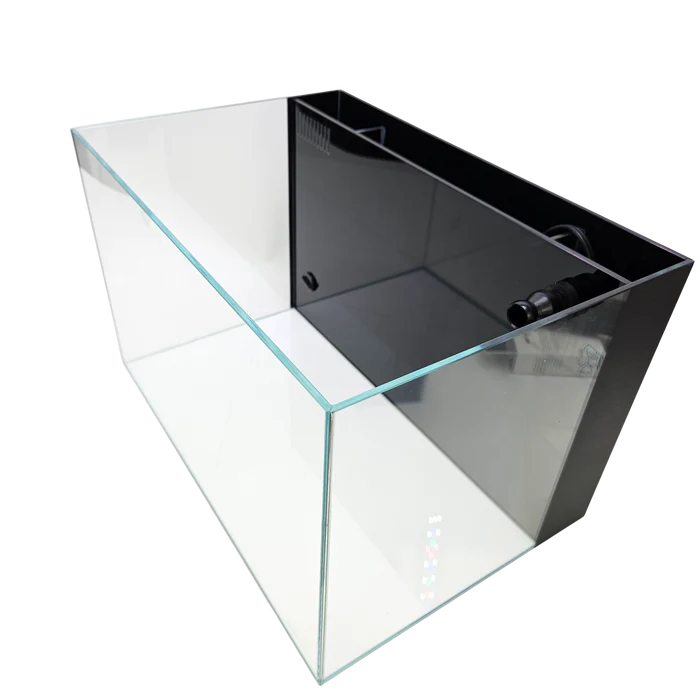 Lifegard 10 Gallon CRYSTAL Beveled Edge Low Iron Aquarium with Built in Back Filter 5mm - Kit
