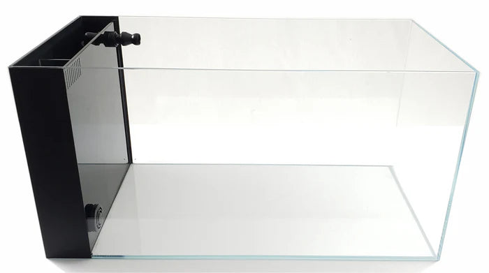 Lifegard 7.4 Gallon CRYSTAL Penensula Beveled Edge Low Iron Aquarium with Built in Side Filter 5mm - Kit
