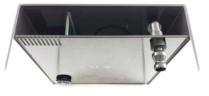 Lifegard 3.8 Gallon CRYSTAL Penensula Beveled Edge Low Iron Aquarium with Built in Side Filter 5mm - Kit