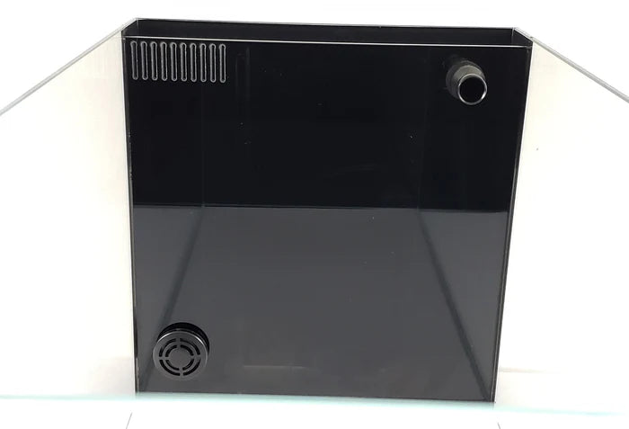 Lifegard 3.8 Gallon CRYSTAL Penensula Beveled Edge Low Iron Aquarium with Built in Side Filter 5mm - Kit