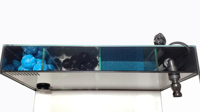 Lifegard 10 Gallon CRYSTAL Beveled Edge Low Iron Aquarium with Built in Back Filter 5mm - Kit