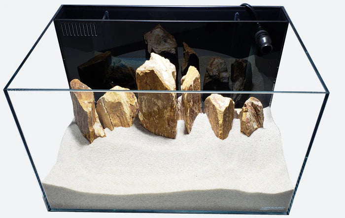 Lifegard 4 Gallon CRYSTAL Beveled Edge Low Iron Aquarium with Built in Back Filter 5mm - Kit