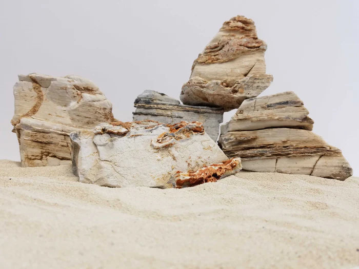 Lifegard Aquatics Pagoda Crema Textured Stone - 44 Lbs box of stones