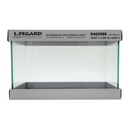Lifegard 10 Gallon Rimless Clear Glass Aquarium 5mm (20.07"x9.84"x12.60")