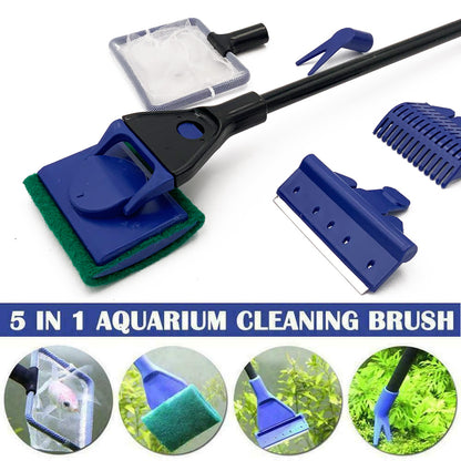 Aquarium Fish Tank 5-1 Cleaning Tool