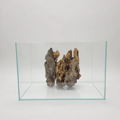 Lifegard CRYSTAL 5.4 Gallon 45 Degree Beveled Edge Low Iron Ultra Clear Rimless Aquarium 5mm (14.17"x8.66"x10.24")