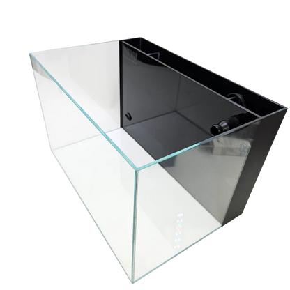 Lifegard 10 Gallon CRYSTAL Beveled Edge Low Iron Aquarium with Built in Back Filter 5mm - Kit