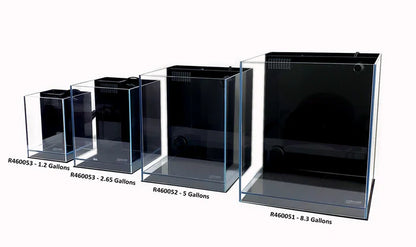 Lifegard 1.2/2.65 Gallon Betta 45° Degree Low Iron Ultra Clear Aquarium