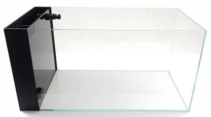 Lifegard 7.4 Gallon CRYSTAL Penensula Beveled Edge Low Iron Aquarium with Built in Side Filter 5mm - Kit