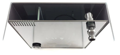 Lifegard 3.8 Gallon CRYSTAL Penensula Beveled Edge Low Iron Aquarium with Built in Side Filter 5mm - Kit