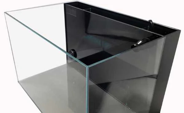 Lifegard CRYSTAL 4.4/10/24 Gallon 45 Degree Beveled Edge Low Iron Ultra Clear Aquarium with Built in Back Filter