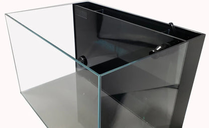 Lifegard 10 Gallon CRYSTAL Beveled Edge Low Iron Aquarium with Built in Back Filter 5mm - Kit