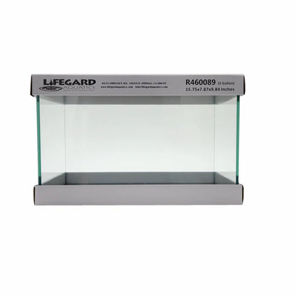 Lifegard 5 Gallon Rimless Clear Glass Aquarium 5mm (15.74"x7.87"x9.84")