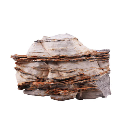 Lifegard Aquatics Pagoda Crema Textured Stone 15/24 Lbs Mix Size Case of Small, Medium and Large