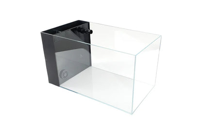 Lifegard 3.8 Gallon CRYSTAL Penensula Beveled Edge Low Iron Aquarium with Built in Side Filter 5mm - Kit