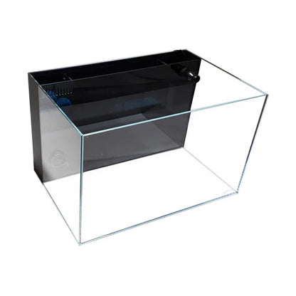 Lifegard CRYSTAL 4.4/10/24 Gallon 45 Degree Beveled Edge Low Iron Ultra Clear Aquarium with Built in Back Filter